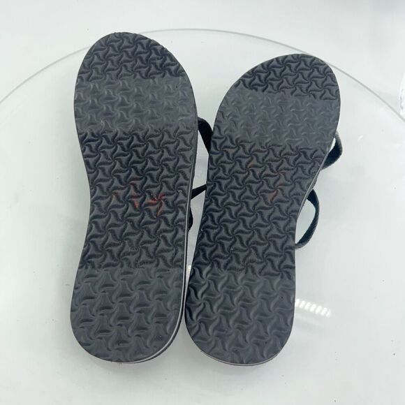 Teva Women's Olowahu Sandal Size 10 Thong Slide Flip Flop Black Tan Comfy - Picture 10 of 13